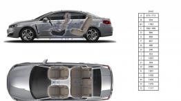 Peugeot 508 Sedan Facelifting (2015) - szkic auta - wymiary