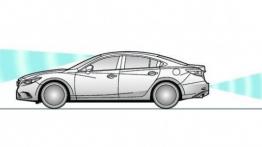 Mazda 6 III Sedan Facelifting (2015) - schemat działania systemu bezpieczeństwa