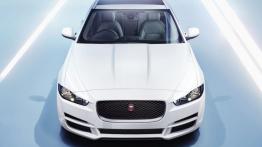 Jaguar XE 2.0T Prestige (2015) - przód - reflektory włączone