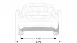 Mercedes CLS Shooting Brake X218 Facelifting (2015) - szkic auta - wymiary