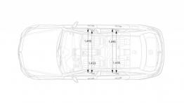Mercedes CLS Shooting Brake X218 Facelifting (2015) - szkic auta - wymiary