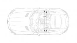 Mercedes-AMG GT S (2015) - szkic auta - wymiary