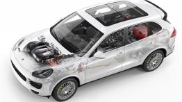 Porsche Cayenne S E-Hybrid (2015) - schemat konstrukcyjny auta