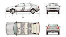 Citroen C5 - szkic auta - wymiary