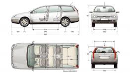 Citroen C5 - szkic auta - wymiary