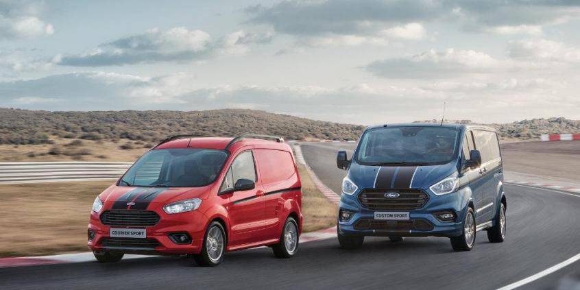 Dostawcze Fordy Transity ze sportową domieszką