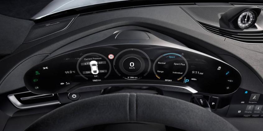 Tak wygląda wnętrze elektrycznego Porsche Taycana