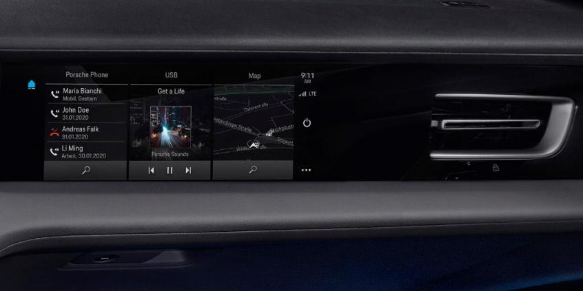 Tak wygląda wnętrze elektrycznego Porsche Taycana