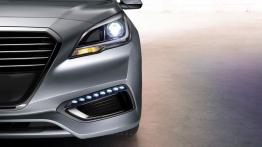 Hyundai Sonata LF Plug-in Hybrid (2016) - lewy przedni reflektor - włączony