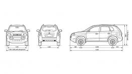Hyundai Tucson 2007 - szkic auta