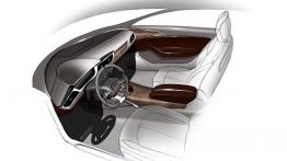 Audi A6 C7 - szkic wnętrza