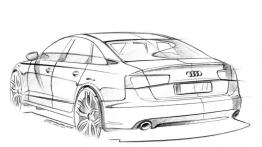 Audi A6 C7 - szkic auta