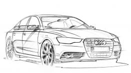 Audi A6 C7 - szkic auta