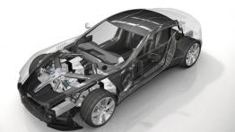 Aston Martin One-77 - schemat konstrukcyjny auta