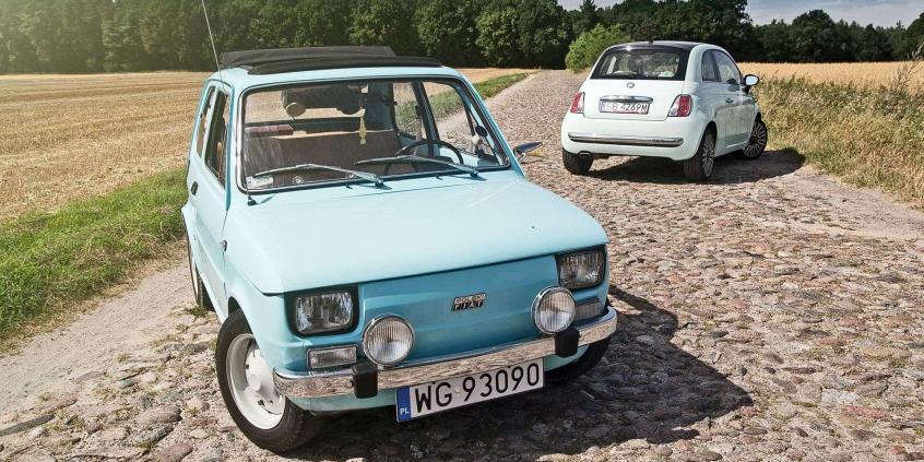 Fiat 126p &amp; Nowy Fiat 500 - z ziemi włoskiej do Polski