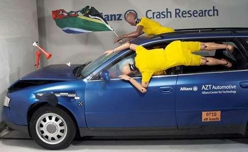 Crash-test dla zmotoryzowanych kibiców