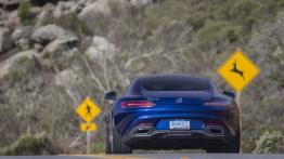 Mercedes-AMG GT S na kalifornijskich drogach - widok z tyłu
