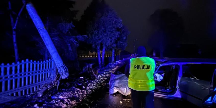 Miał nigdy nie wsiąść za kółko, a odciął prąd mieszkańcom wsi. Pijany 31-latek w rękach policji