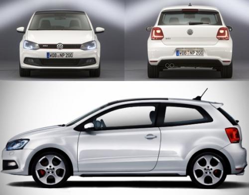 Szkic techniczny Volkswagen Polo V Hatchback 3d
