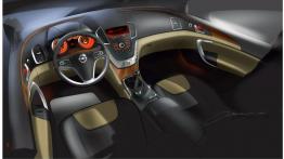 Opel Insignia Hatchback - szkic wnętrza