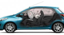 Mazda 2 Facelifting - wersja 5-drzwiowa - szkice - schematy - inne ujęcie