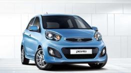 Kia Picanto 2011 - wersja 5-drzwiowa - przód - reflektory włączone