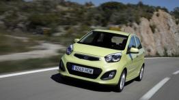 Kia Picanto 2011 - wersja 5-drzwiowa - przód - reflektory włączone