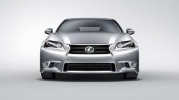Lexus GS IV 350 (2012) - wersja amerykańska - przód - reflektory włączone