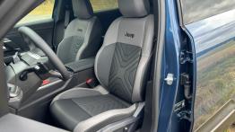 Jeep Compass 4xe pierwsza jazda - fotel kierowcy, widok z przodu