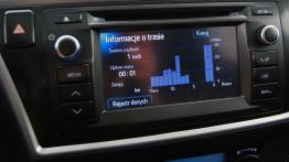 Toyota Auris II Hatchback 5d Valvematic 130 132KM - galeria redakcyjna - radio/cd/panel lcd