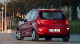 Kia Picanto 2011 - wersja 5-drzwiowa - tył - reflektory włączone