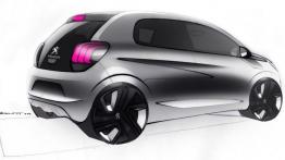 Peugeot 108 (2014) - wersja 3-drzwiowa - szkic auta