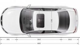 Seat Exeo 2012 sedan - szkic auta - wymiary