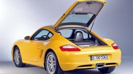 Porsche Cayman - tył - bagażnik otwarty