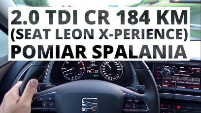 SEAT Leon X-Perience 2.0 TDI 184 KM (AT) - pomiar spalania 