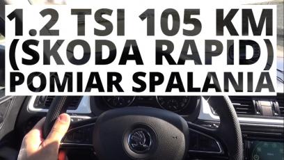 Skoda Rapid 1.2 TSI 105 KM (MT) - pomiar spalania 