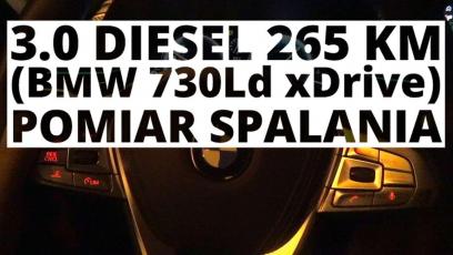 BMW 730Ld 3.0 265 KM (AT) - pomiar spalania