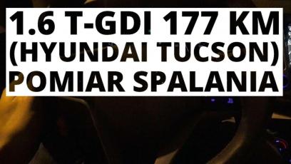 Hyundai Tucson 1.6 T-GDI 177 KM 4X4 (AT) - pomiar spalania