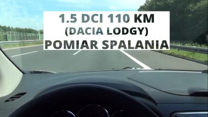 Dacia Lodgy 1.5 dCi 110 KM - pomiar spalania