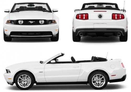 Szkic techniczny Ford Mustang V Cabrio