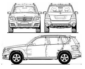 Szkic techniczny Mercedes GLK Off-roader