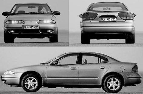 Szkic techniczny Chevrolet Alero