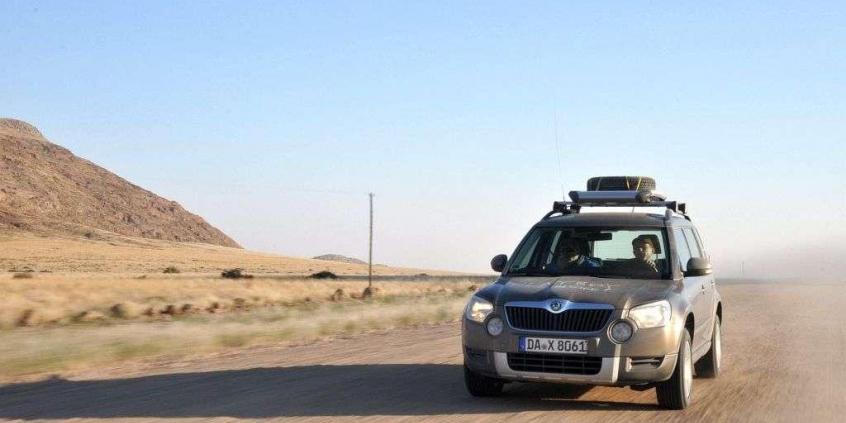 Skoda Yeti w Namibii - dzień 2 - poznajemy szutry i piaski