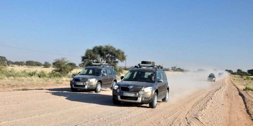 Skoda Yeti w Namibii - dzień 2 - poznajemy szutry i piaski