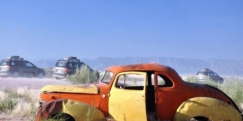 Skoda Yeti w Namibii - dzień 2 - poznajemy szutry i piaski