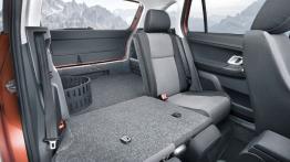 Skoda Fabia II Kombi - tylna kanapa złożona, widok z boku