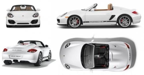 Szkic techniczny Porsche Boxster 981 Cabrio