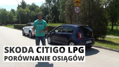 Skoda Citigo LPG - porównanie osiągów