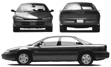 Szkic techniczny Dodge Intrepid I