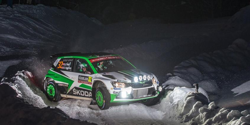 Rajd Szwecji: obie załogi ŠKODA Motorsport kończą zmagania na podium